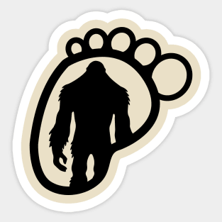 Bigfoot Footprint Sticker